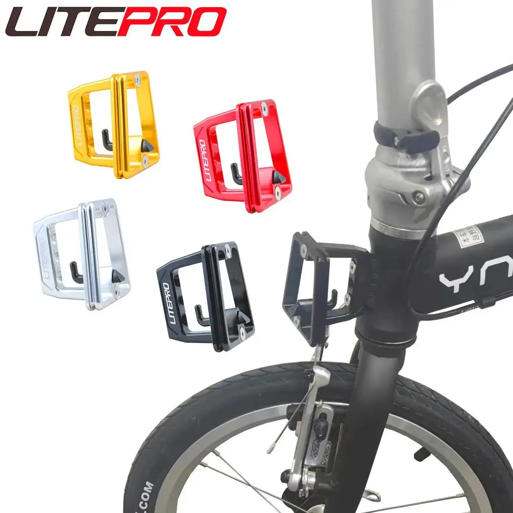 Litepro 3 Hole Split Pig Nose Pad Folding Bicycle Front Shelf Front Carrier For Brompton Birdy Bike