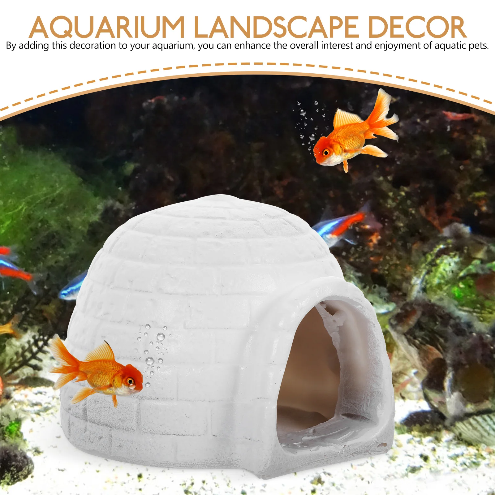 Aquarium Decorative Statue Tank Hideout Figurines for Standing Model Figures Small Fish Decorations