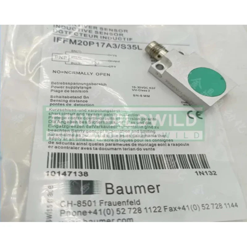 1PCS New For Baumer Inductive Proximity Switch Sensors IFFM 20P17A3/S35L