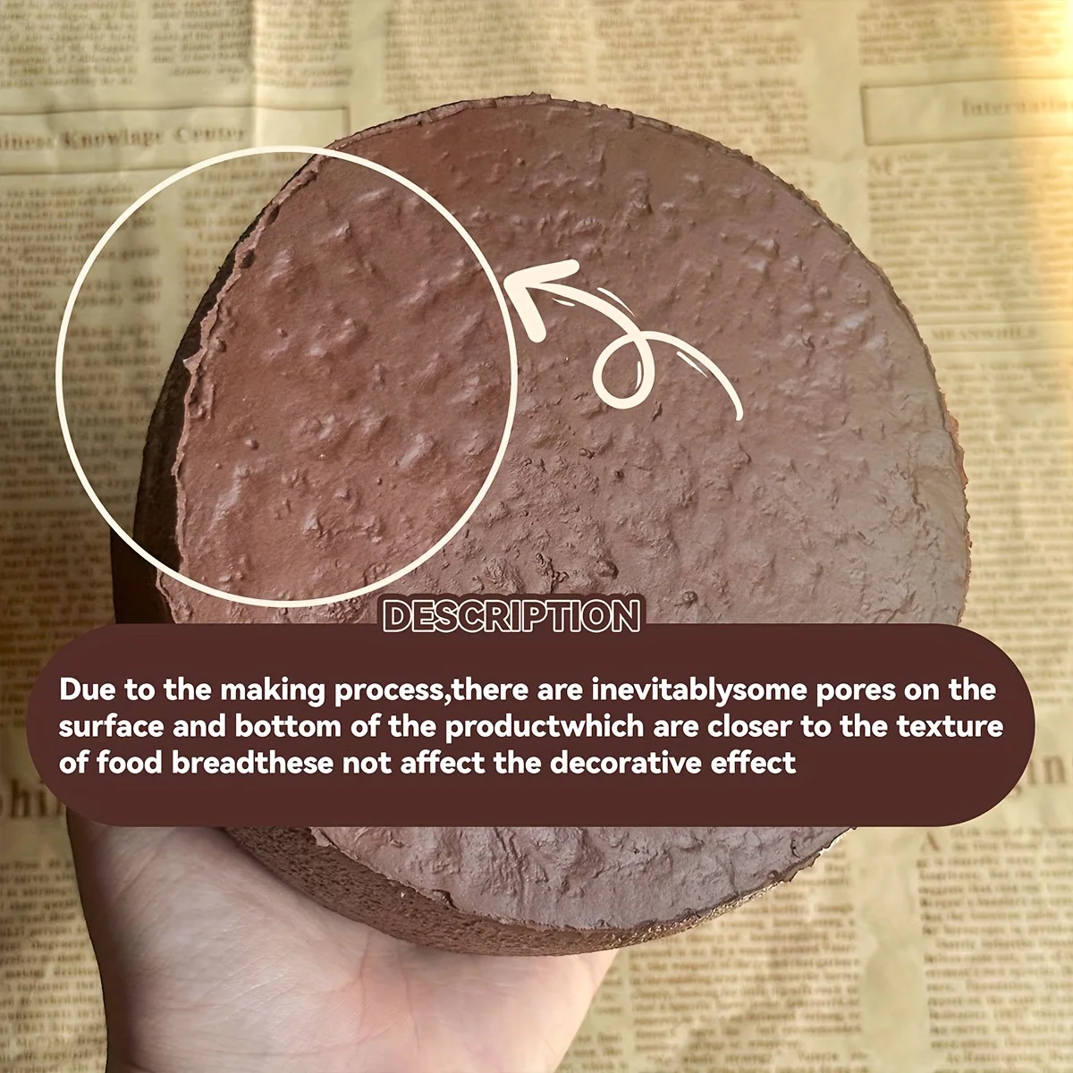Schokoladenbrotmodell, Lebensmittelmodell-Display, Streichspielzeug, kann Stress abbauen, hat eine langsam steigende Funktion, dekorative Requisite – Detail 8