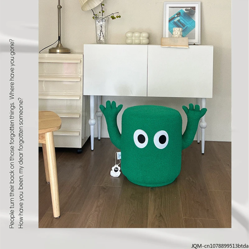 New Original Hand-raising Little Monster Single Cashmere Sofa Stool Bedroom Dressing Table Coffee Table Niche Cute Home Gift