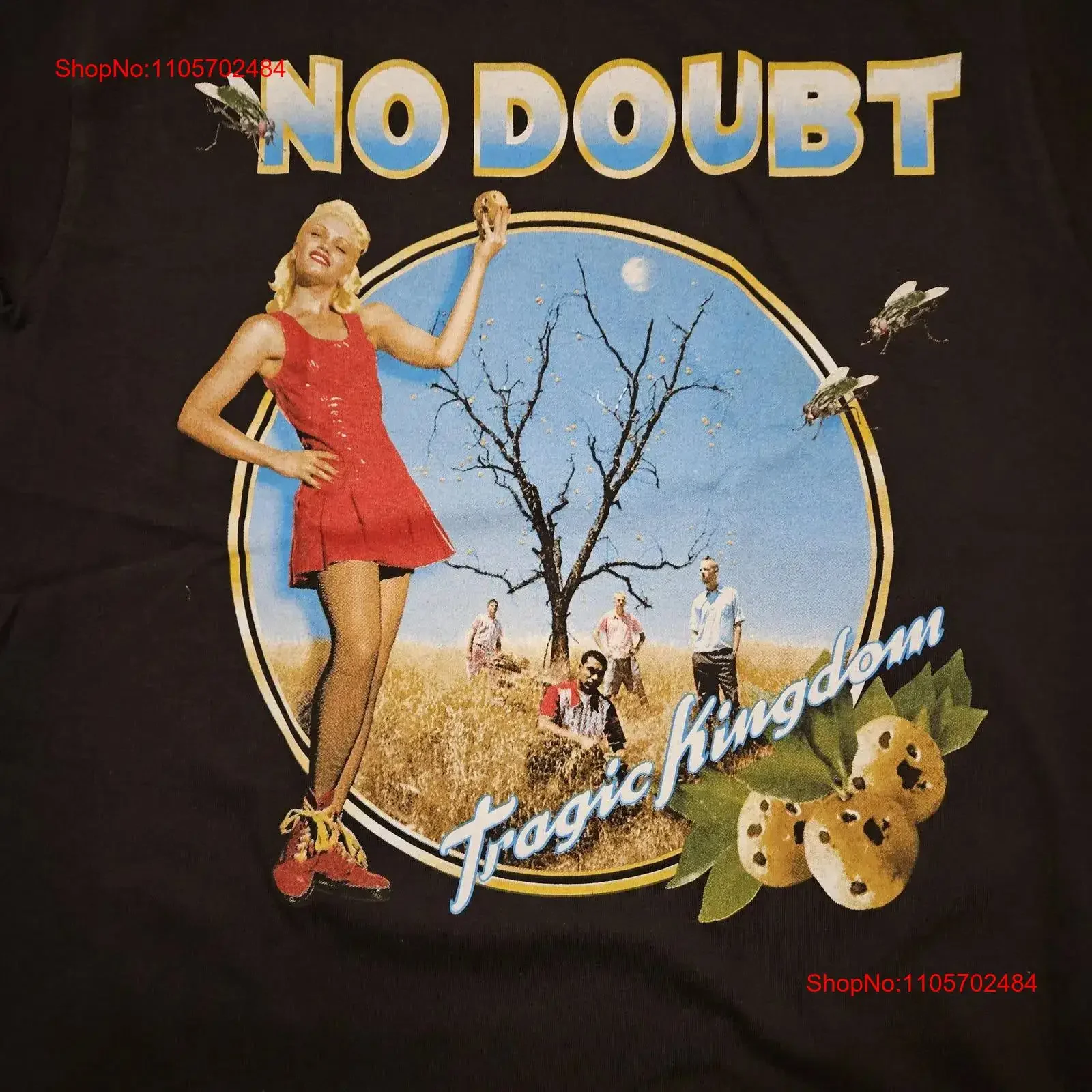 Free Same Day Shipping Brand New No Doubt Tragic Kingdom T Shirt vintage Washed homme Comfortable Unisex Versatile Slightly
