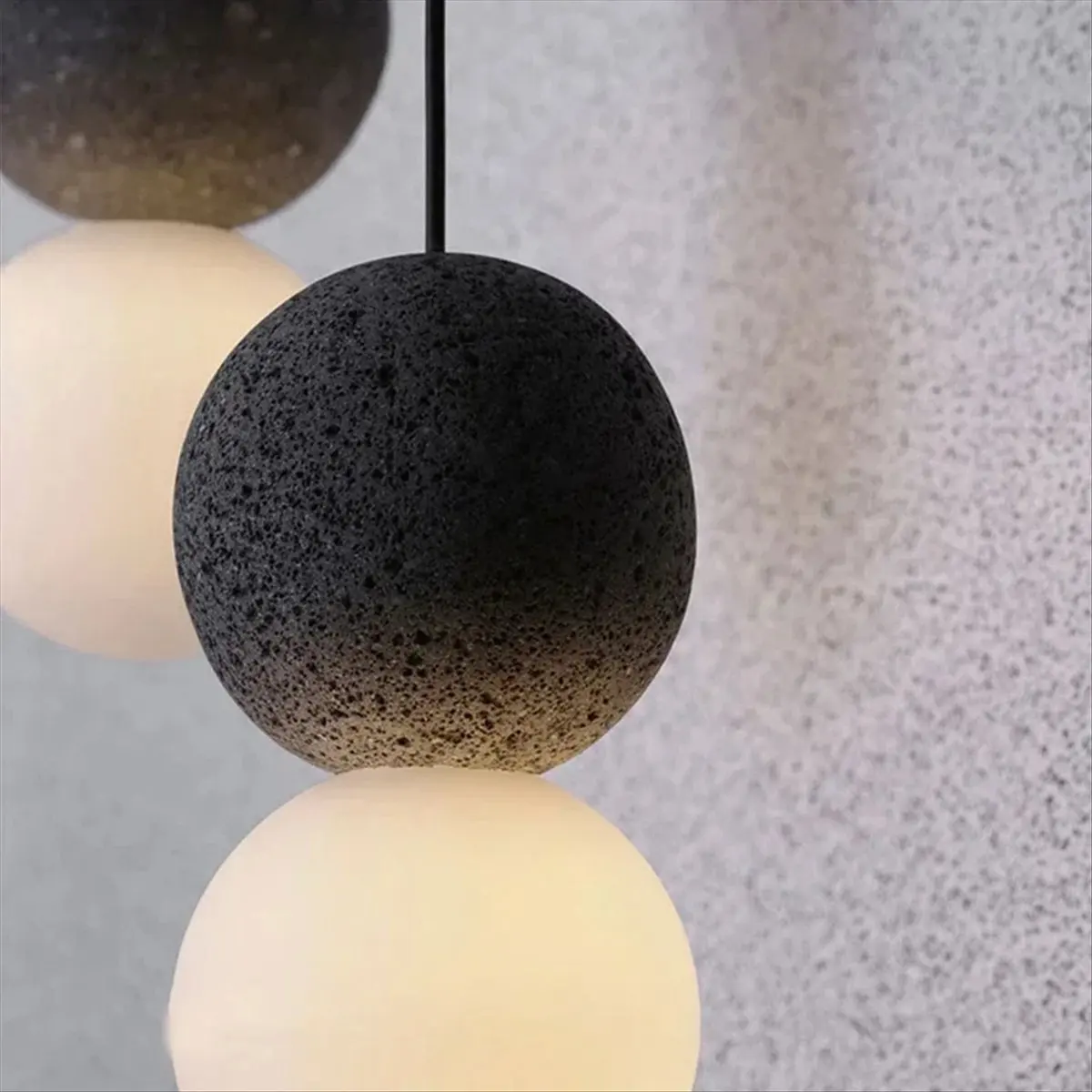 NEW Nordic Cement Pendant Light Chandelier for Dining Room Hanging Lamps Living Room Lights Clothing Shop Suspension