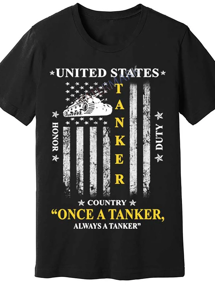 

army tanker army tankers funny black ST pattern design-100% cotton summer O-neck short sleeve casual printed men's T-shirt.