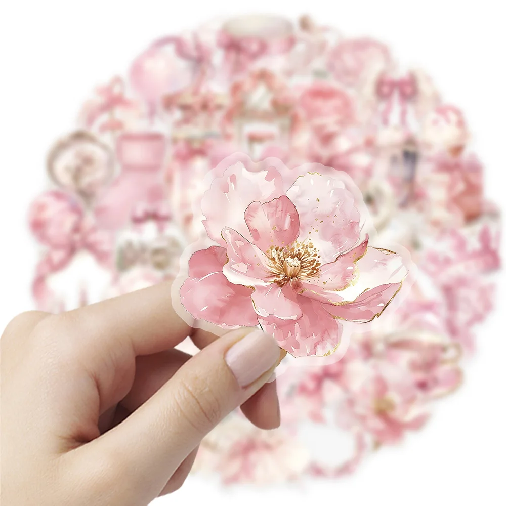 

10/50PCS Pink Fairy Tale INS Style Cartoon Graffiti Stickers Personalized Creative Decorative Notebook Suitcase Toy Stickers