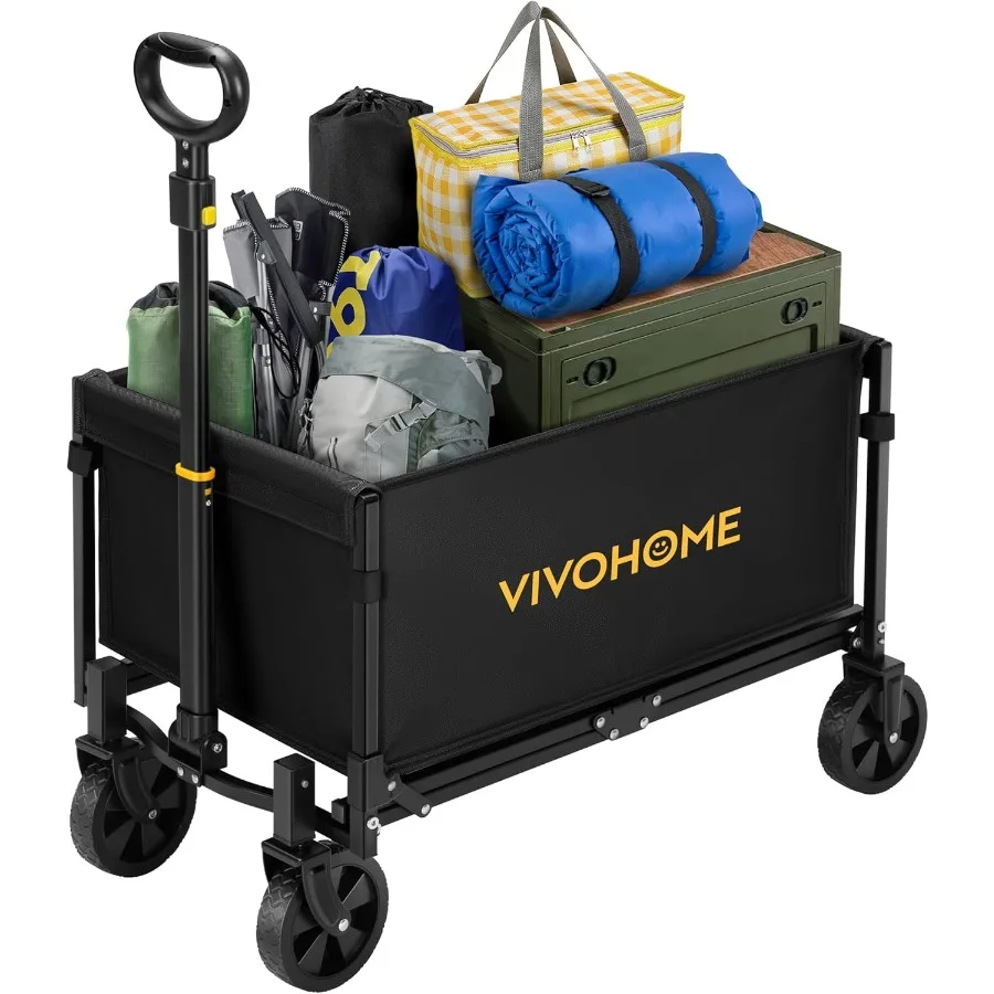 Carrello pieghevole Carro multiuso pieghevole portatile leggero con ruote AllTerrain per generi alimentari Sport Giardino Shopping Ca