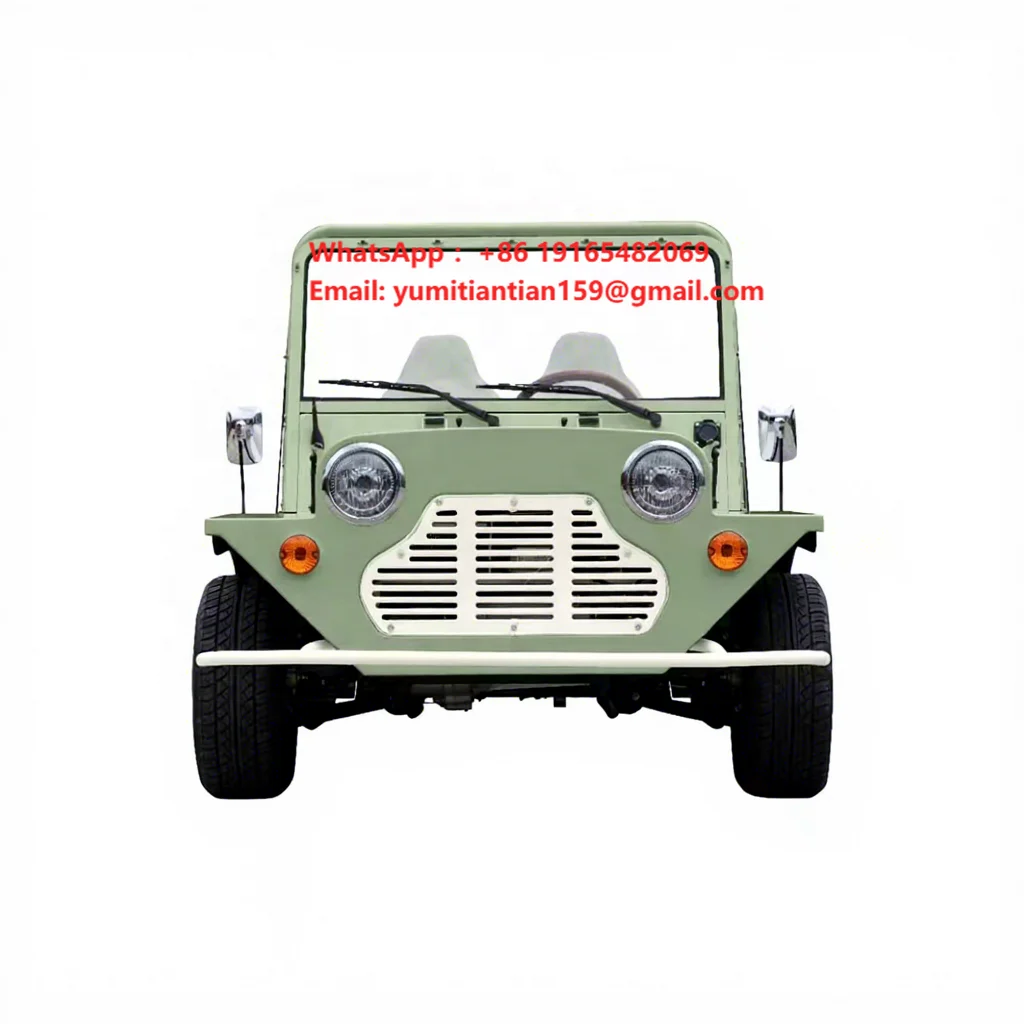 Beemotor Vintage Electric Patrol Car Nostalgic Sightseeing Bus 4 Passengers Lithium Battery for Hotel Pick-up Antique Sights