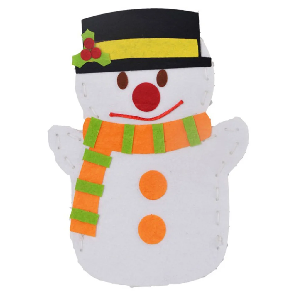 

3Pcs Fabric Puppet Craft Kits Christmas DIY Accessories for Kids Art Supplies Holiday Party Handmade Children Activity Set