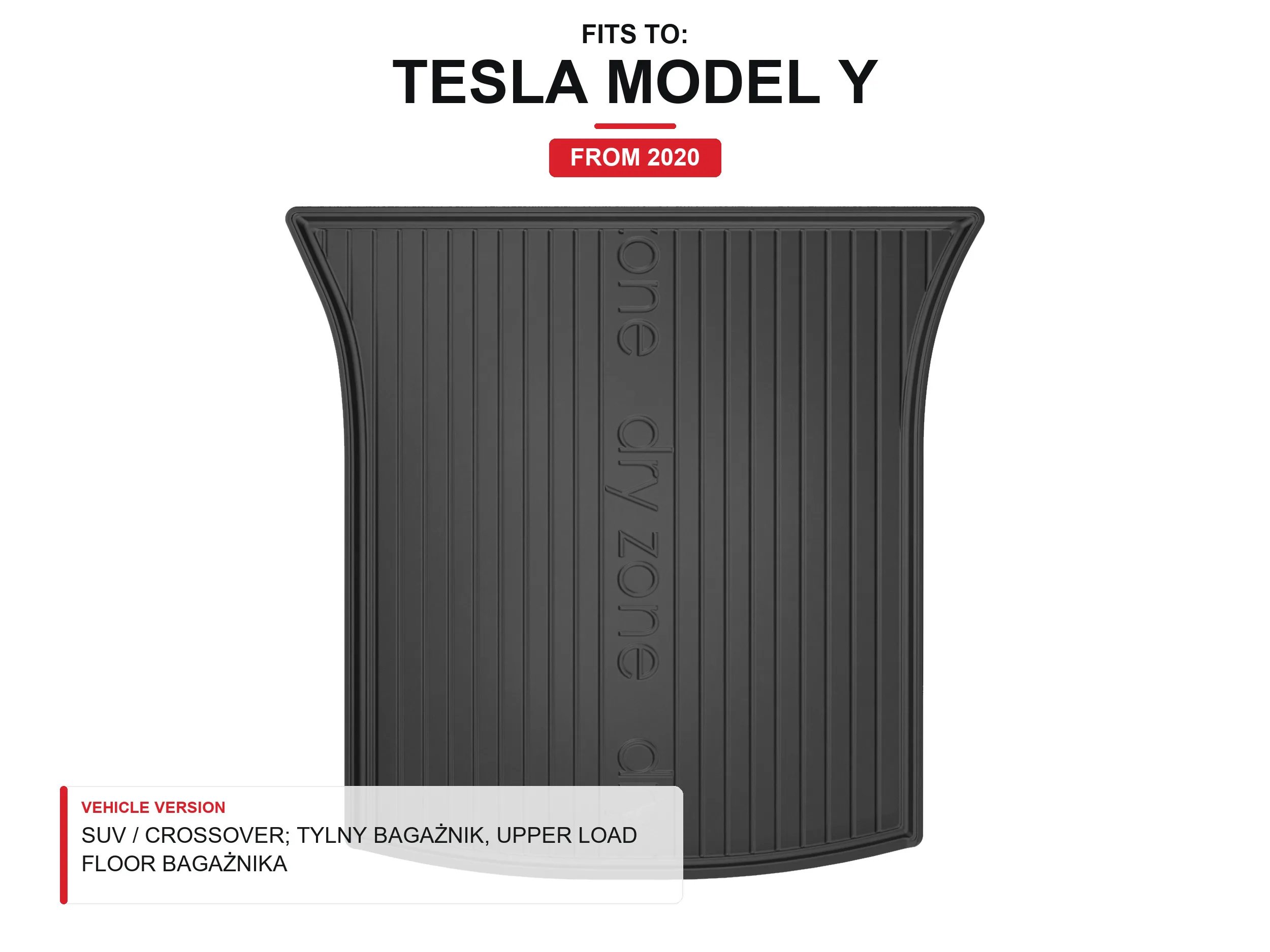 Tpe Dryzone kofferbakmat voor: Tesla Model Y 2020- SUV