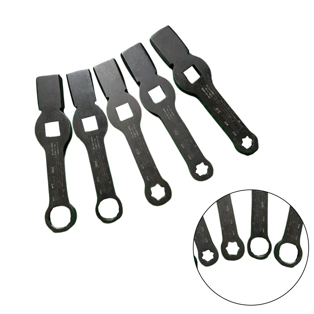 Truck Brake Disc Percussion Wrench For Impact Driver 65 Mn Steel Black E18 E20 E24 Auto Repair Hand Tool