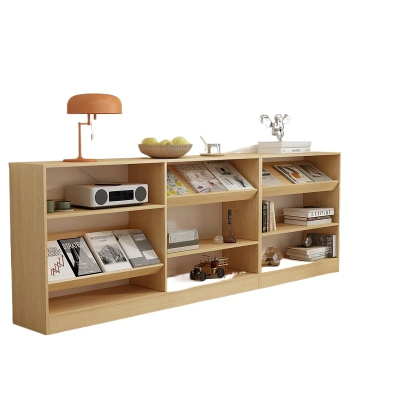 Japanese-style household floor-to-ceiling simple bookcase, free storage combination cabinet, display magazine