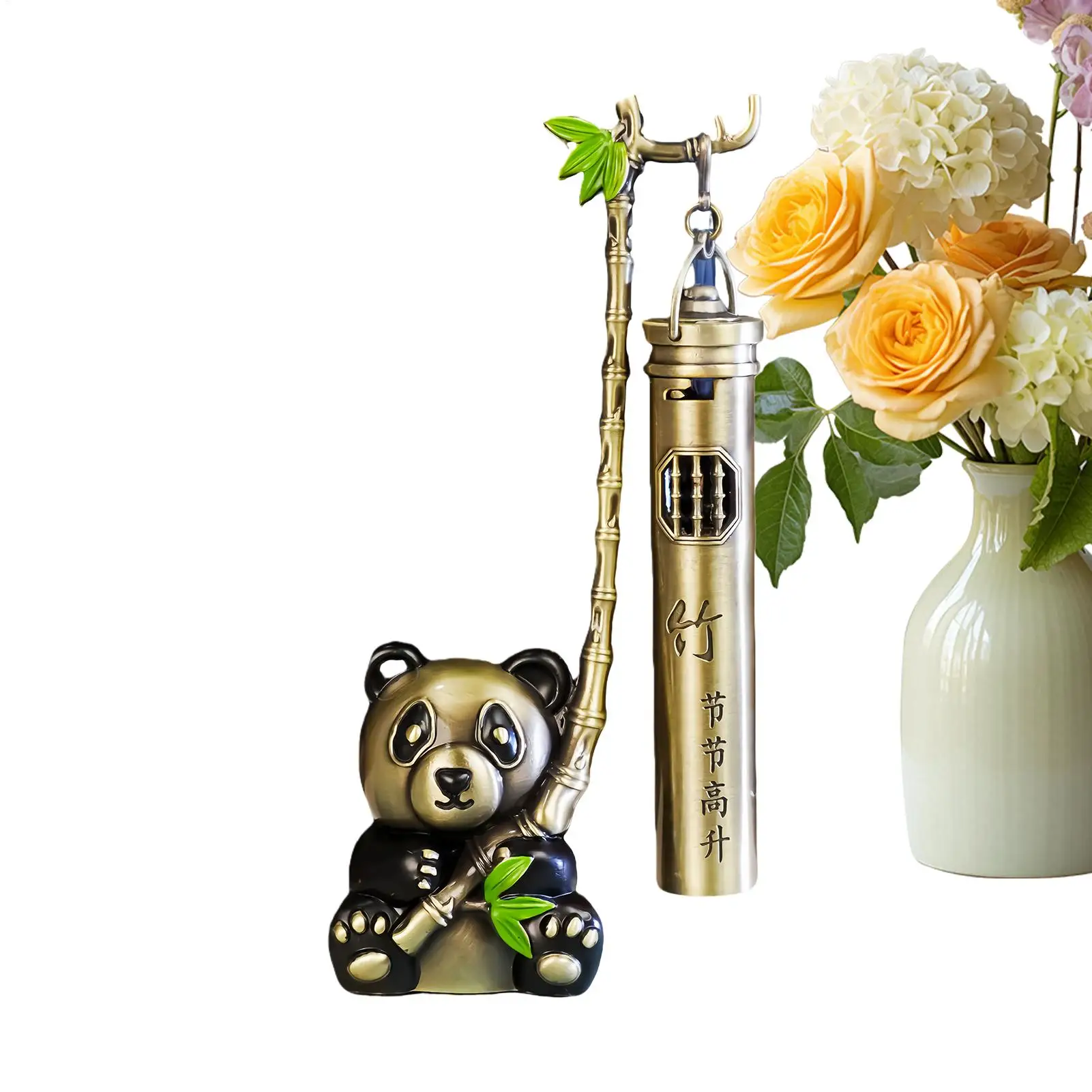 Incense Holder Alloy Aesthetic Panda Home Decor Fragrance Stick Incense Holder Burner Home Ornaments  For Yoga Spa Living Room