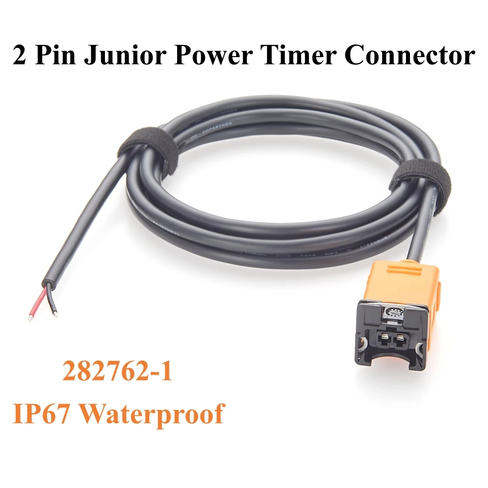 

2-контактный разъем Junior Power Timer 282762-1 с открытым концом для подключения к жгуту проводов TE AMP JPT, автомобильный кабель для топливных форсунок