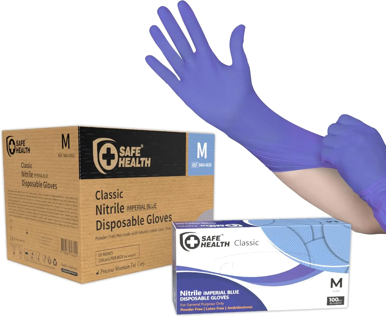 

Nitrile Disposable Gloves 3.5 Mil Powder Free Latex Free for Tattoo Beauty Salon Car