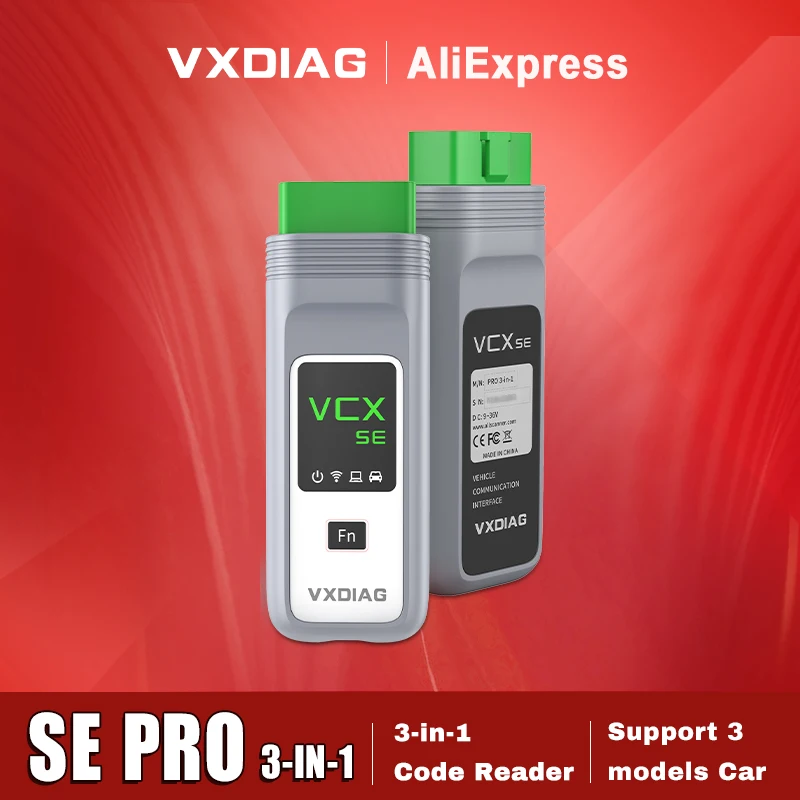 VXDIAG SE Pro 3 in 1 Car Diagnostic Tool For Toyota/Subar/VW/Audi/Volvo/Ford 3-in-1 OBD2 Scanner ECU Coding