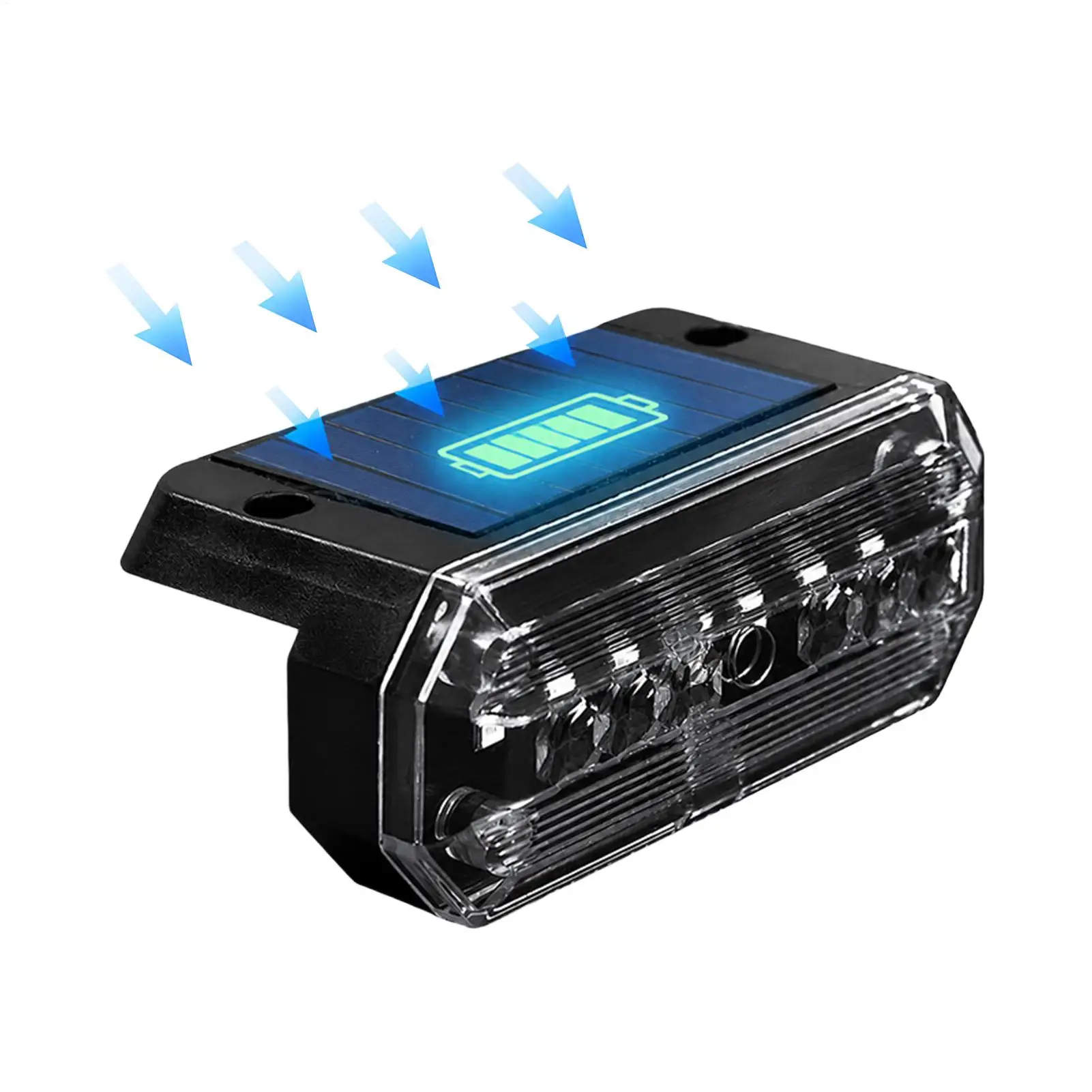 Side Marker Lights Solar Vibration Sensor Warning Lamp Waterproof Marker Lights For Trucks For RV Camper Bus Tractor Night