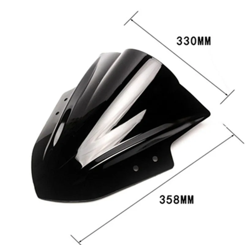 

For Yamaha FZ1 FZ6 MT09 MT07 Motorcycle Windscreens Windshield Wind Deflector Black