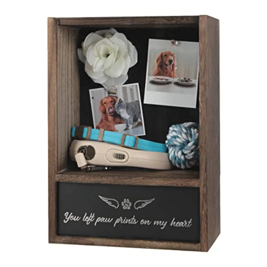

【Spot goods】Pet Memorial Shadow Box Memorial Gift Frame Pet Urn for Ashes Display Case for Dogs and Cats Remembrance Memory Kee
