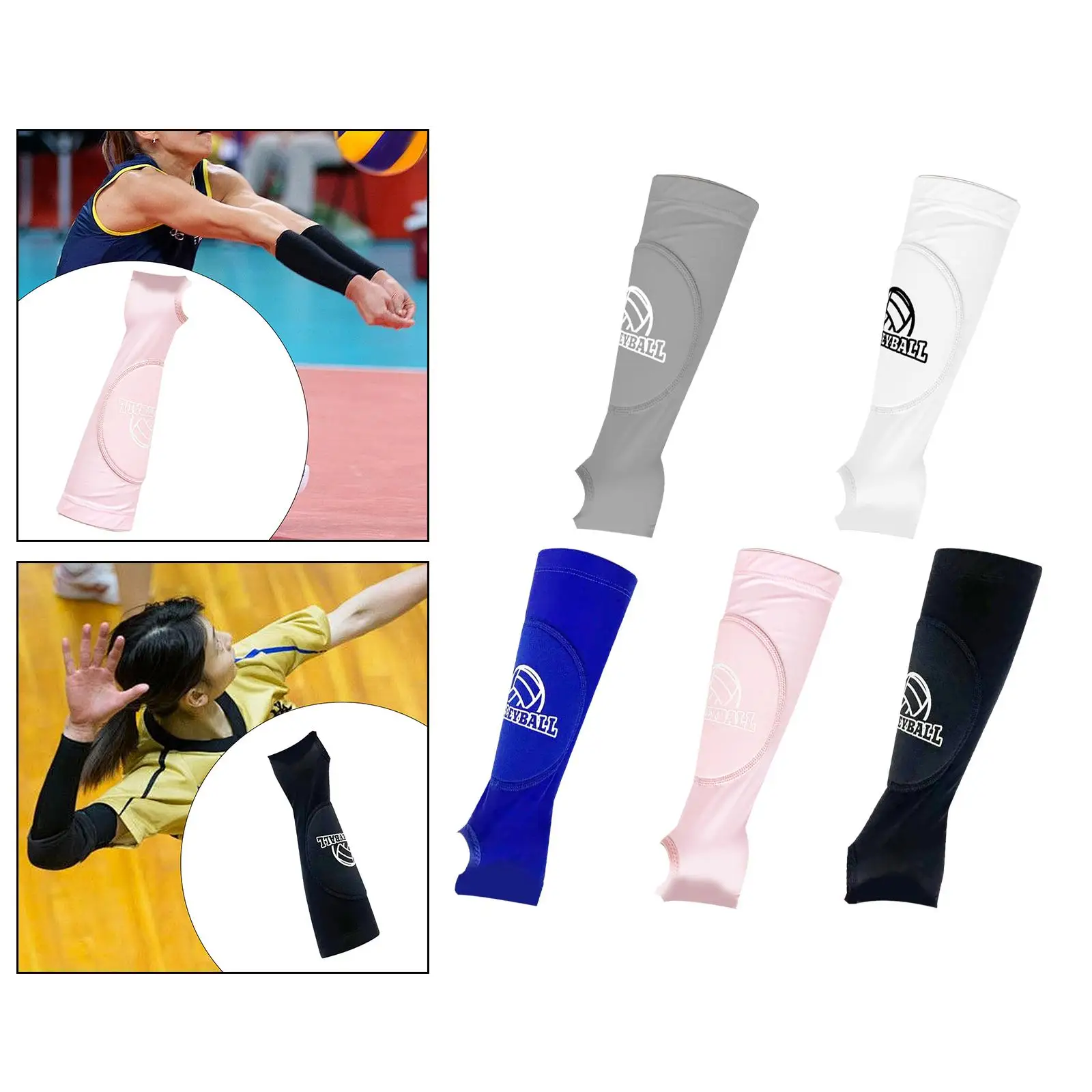 2Pcs Volleyball Arm Sleeve Gloves Baseball Armcuff Arm Sleeve Training Sleeve