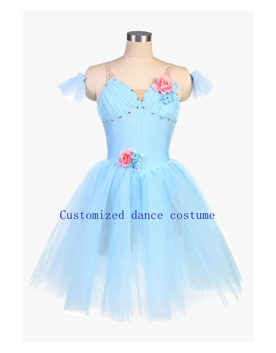 

Customized Ballet Long Skirt Yarn Skirt Custom Color Flower Design for Women's Fashion