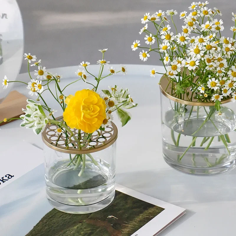 

Простой цветок вставка стеклянный гидропонный цветок Цинбар Гун чайный магазин украшение столешницы креативное цветочное украшение.