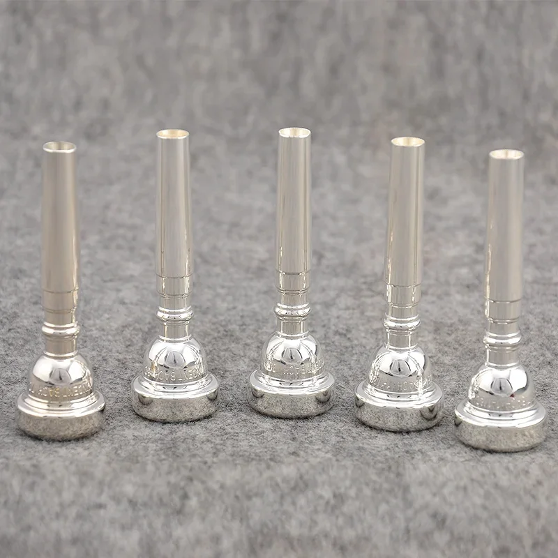 بوق باروكي ، سلسلة ، 3c 5c 7c ، مطلية بالفضة ، للآلات الموسيقية ، عرض خاص #3