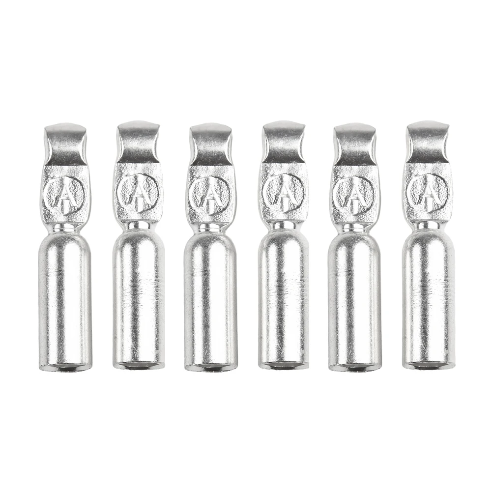 Pins Lugs Terminals Connector 6PCS 6X Pins Lugs Terminals 2-6AWG 50A 6-12AWG For 50/120Amp Connectors Practical