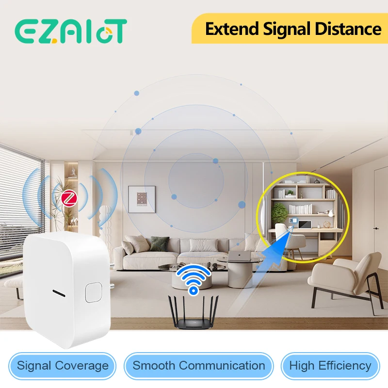 Tuya ZigBee3.0 Signal Repeater Zigbee Gateway Signal Amplifier Extender for Smart Home Devices Smart Automation For Smart Life