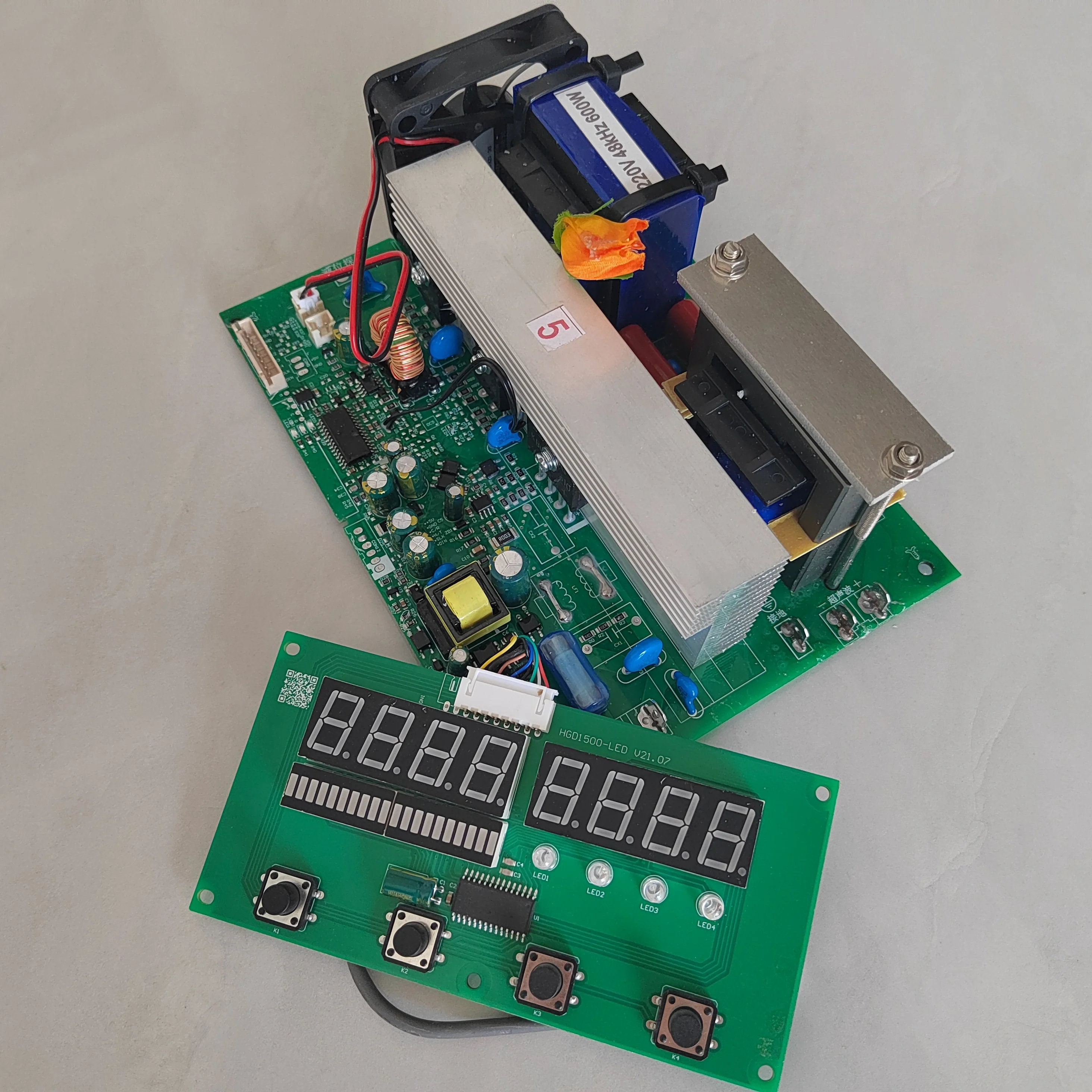 40 كيلو هرتز 500 واط محول التنظيف بالموجات فوق الصوتية Pcb سائق مع لوحة العرض