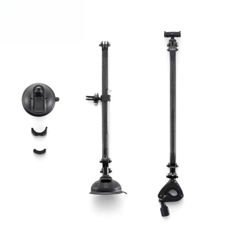For Folding Arm Kit Handlebar Clip Car Suction Cup Panoramic Camera Action Accessories