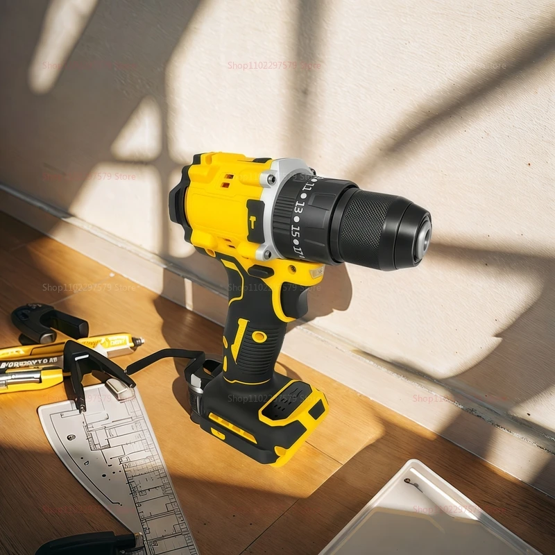 

Cordless Rechargeable Brushless Electric Screwdriver Hand Drill Impact Drill Compatible with Dewalt Battery for Home DIY Repair