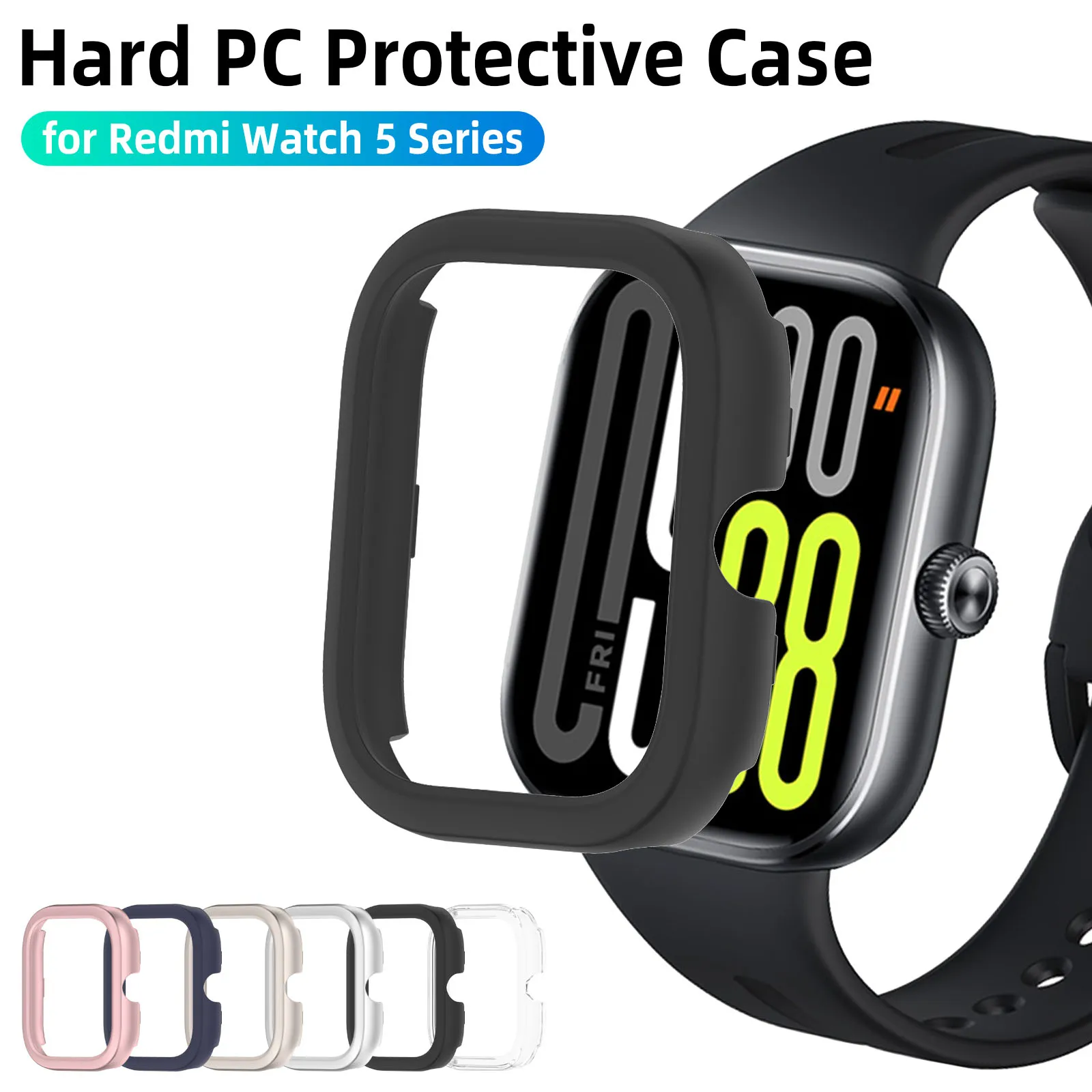 

Hard PC case for Xiaomi Redmi Watch 5 Series Smartwatch Protective Cover Scratch resistant Slim Bumper Shell for Redmi Watch5