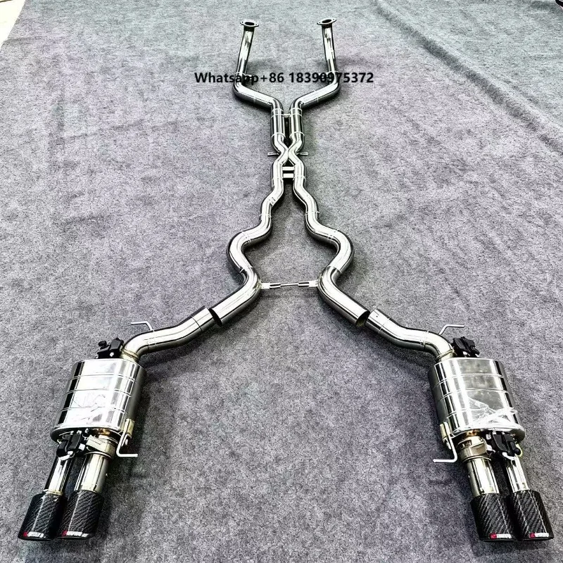 Stainless Steel Mirror Polished Mass Straight Pipe Exhaust Pipe with Heat Shield PX