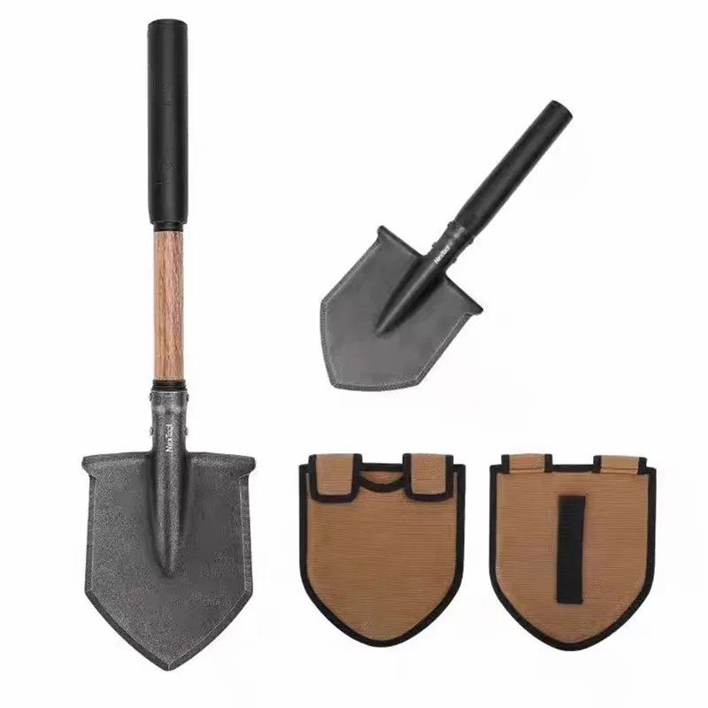 Multifunctional Outdoor Telescopic Camping Shovel Portable Vehicle Fishing Survival Spade For Garden And Emergency Use