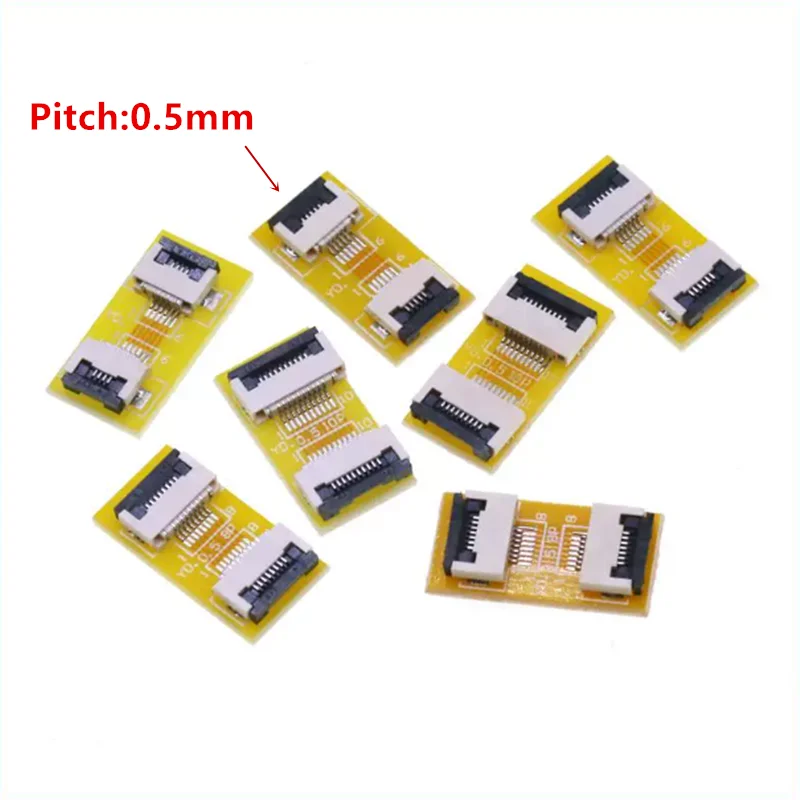FPC FFC Flexible Flat Cable Extension Board 0.5mm 1mm Pitch 4Pin 5 6 7 8 9 10 12 14 15 16 20 30 40 50 60 PIN Connector