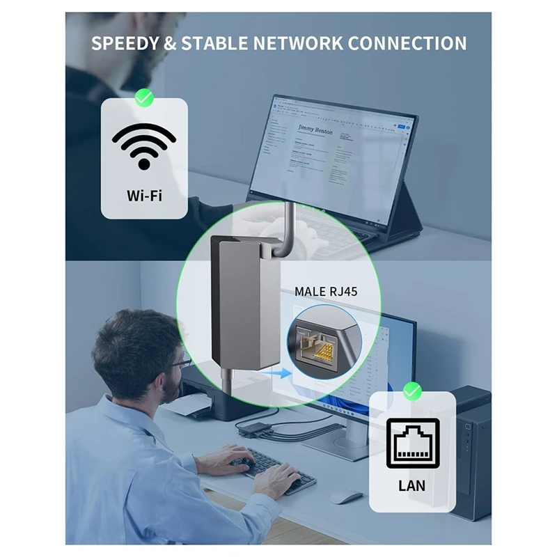 Ethernet Adapter For Wired External Network, Connection For Starlink Actuated Gen 2 With Starlink Satellite Dish, RJ45