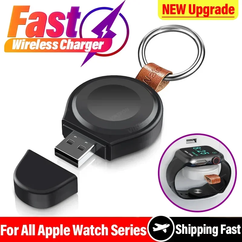 Watch Fast Magnetic Wireless Charger for Apple Watch Series IWatch 9 8 7 6 5 SE Ultra Dock Adapter USB Portable Charging Station