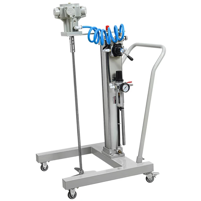 

Pneumatic Mixer 5-Cylinder Agitator Automatic Lift-Type Paint & Coating Liquid Mixer (20-80L Capacity) 0.5HP/370W
