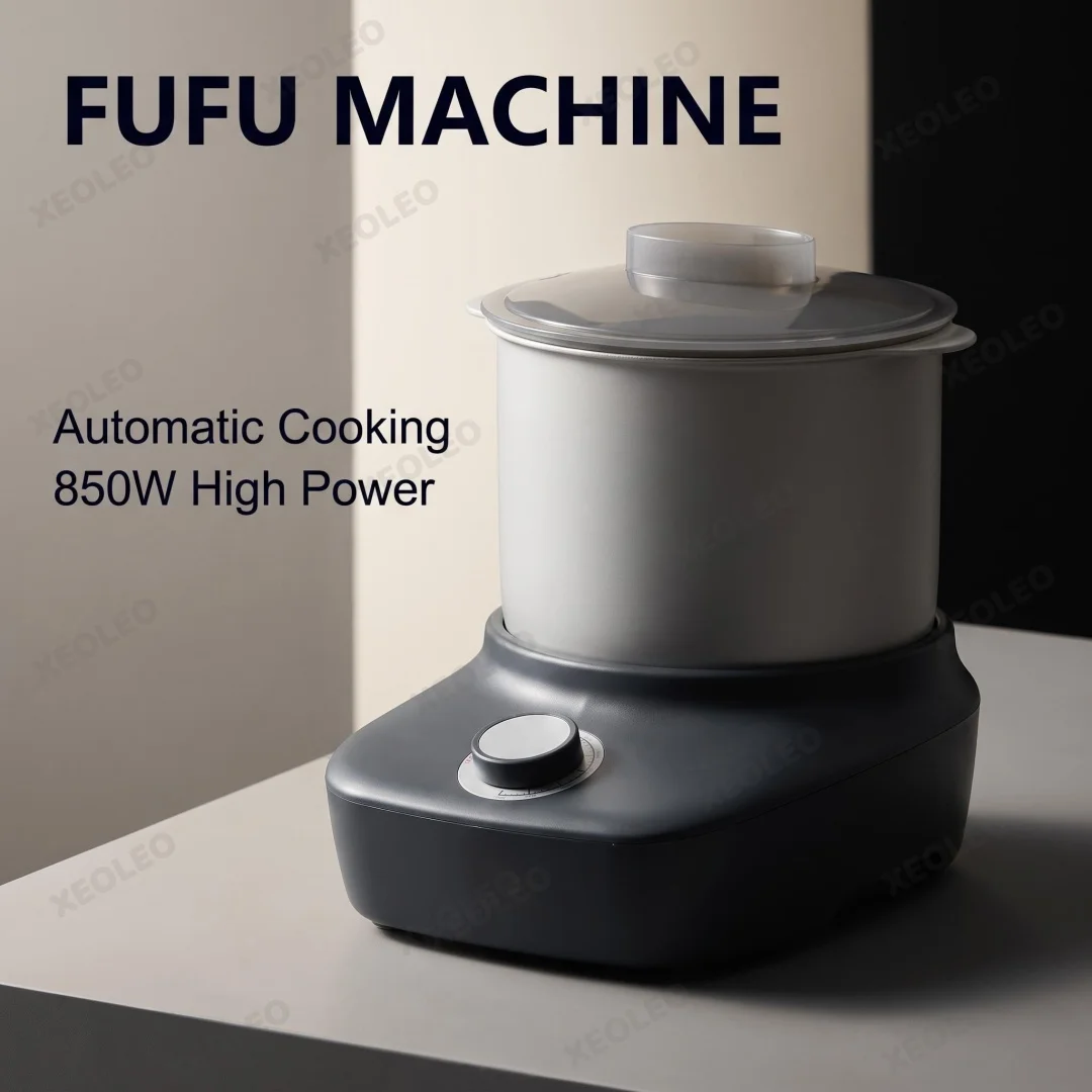 850W 5L Automatic Fufu Ugali Cooking Maker DC Motor Non‑Stick Pot 90‑Min Timer 220V for 3‑5 People