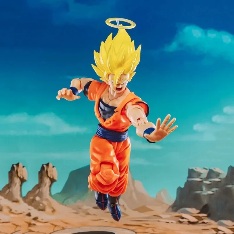 Demoniacal Fit Dragon Ball Anime Action Figure Toys, SHF 14.5cm, Mobile Son Goku, PVC, Collection Model Gifts, En stock