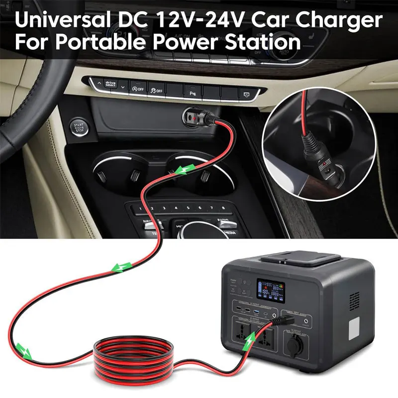 12AWG 1.5m 5FT 12V 24V Cigarette Lighter to XT90 Female Cable for Bluetti AC200/AC200PL/AC200L/AC200Max Etc. Solar Generators. image 6