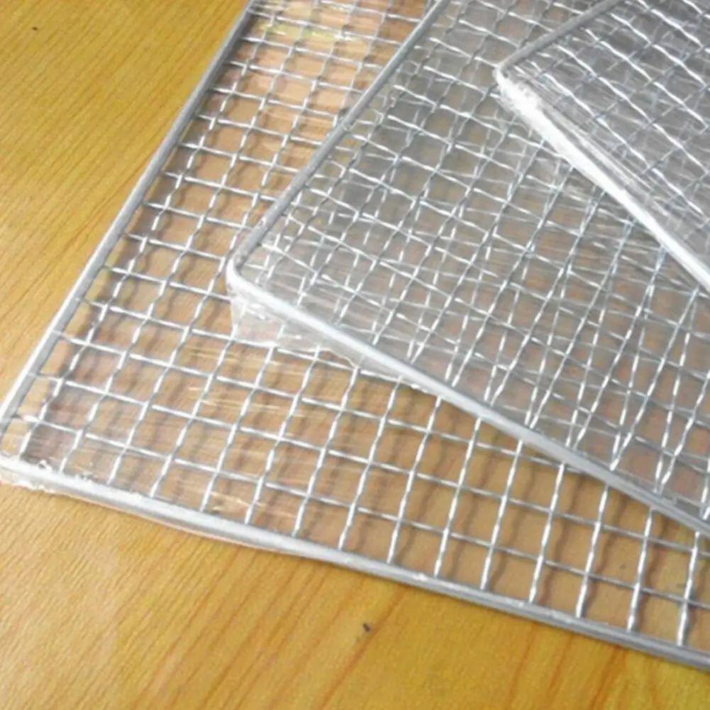 40*24cm BBQ Grate Mesh Barbecue Grill Grid Net Steel Japanese Korean For Kitchen Cooking Supplies Oudoor Picnic Tools