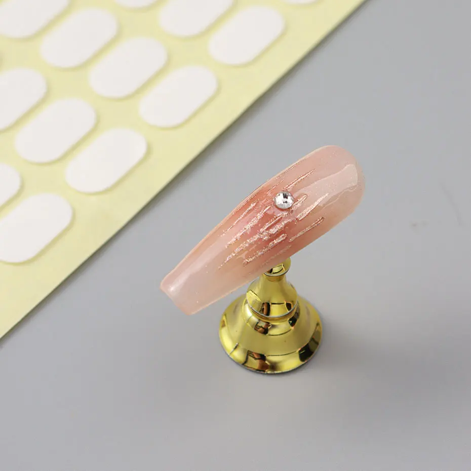 2 Sheets Traceless Double-side Adhesive Tape Gel For False Nails Display Stand Ultra-thin Soft Jelly Glue Sticker Manicure Strip