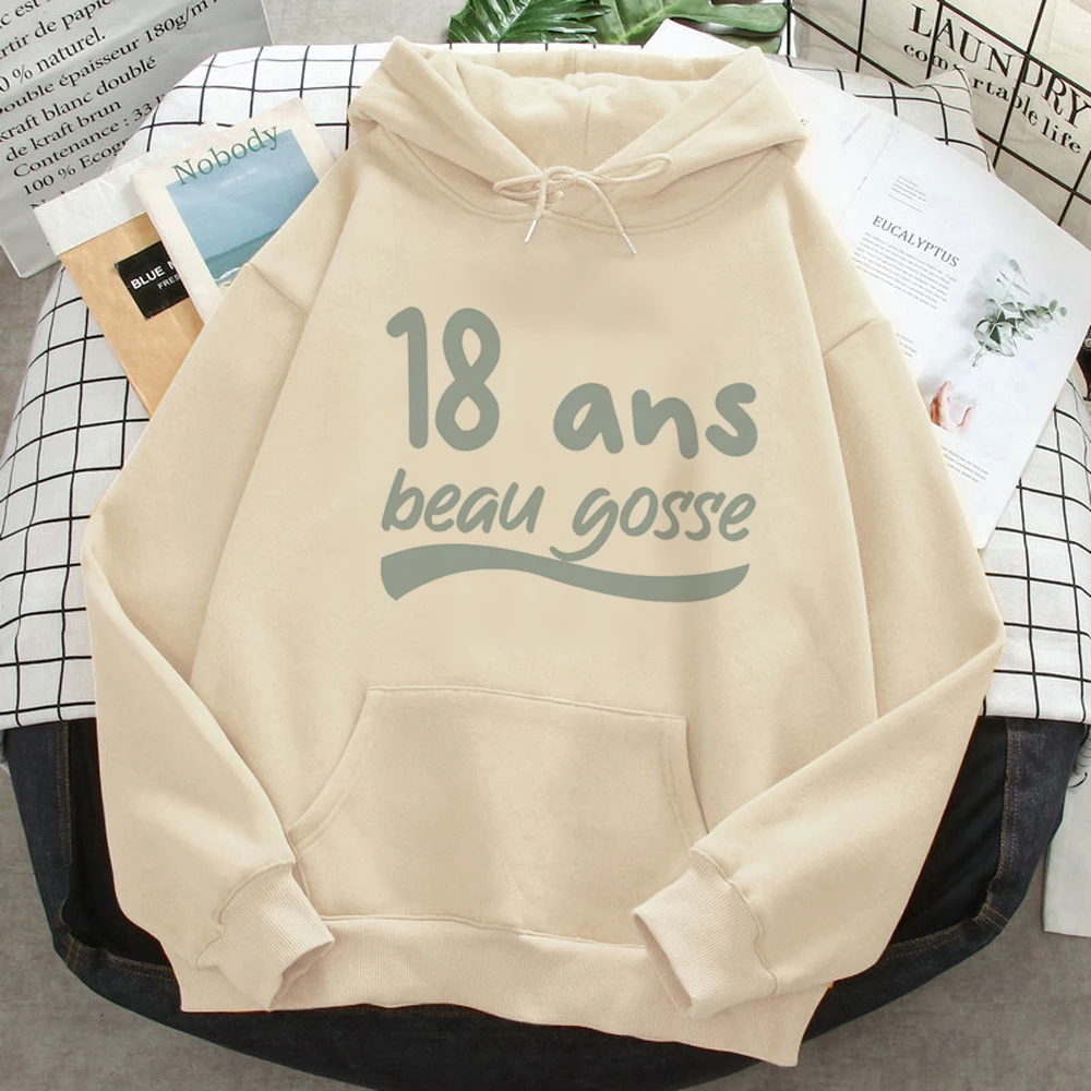 18 Ans Years Birthday hoodies women Fleece long sleeve top y2k aesthetic gothic sweatshirts female Fleece pulls