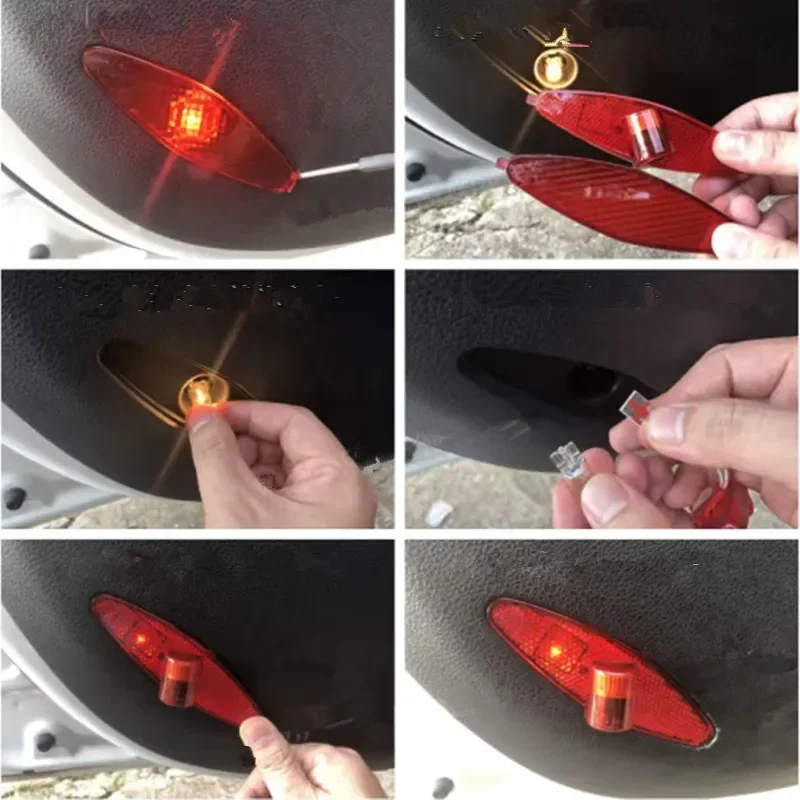 2 Pcs for Jac S3 S5 A30 A13 T6 T8 M4 m2 LED Car Door Welcome Lamp Projector Ghost Shadow Courtesy Atmosphere Light Accessories