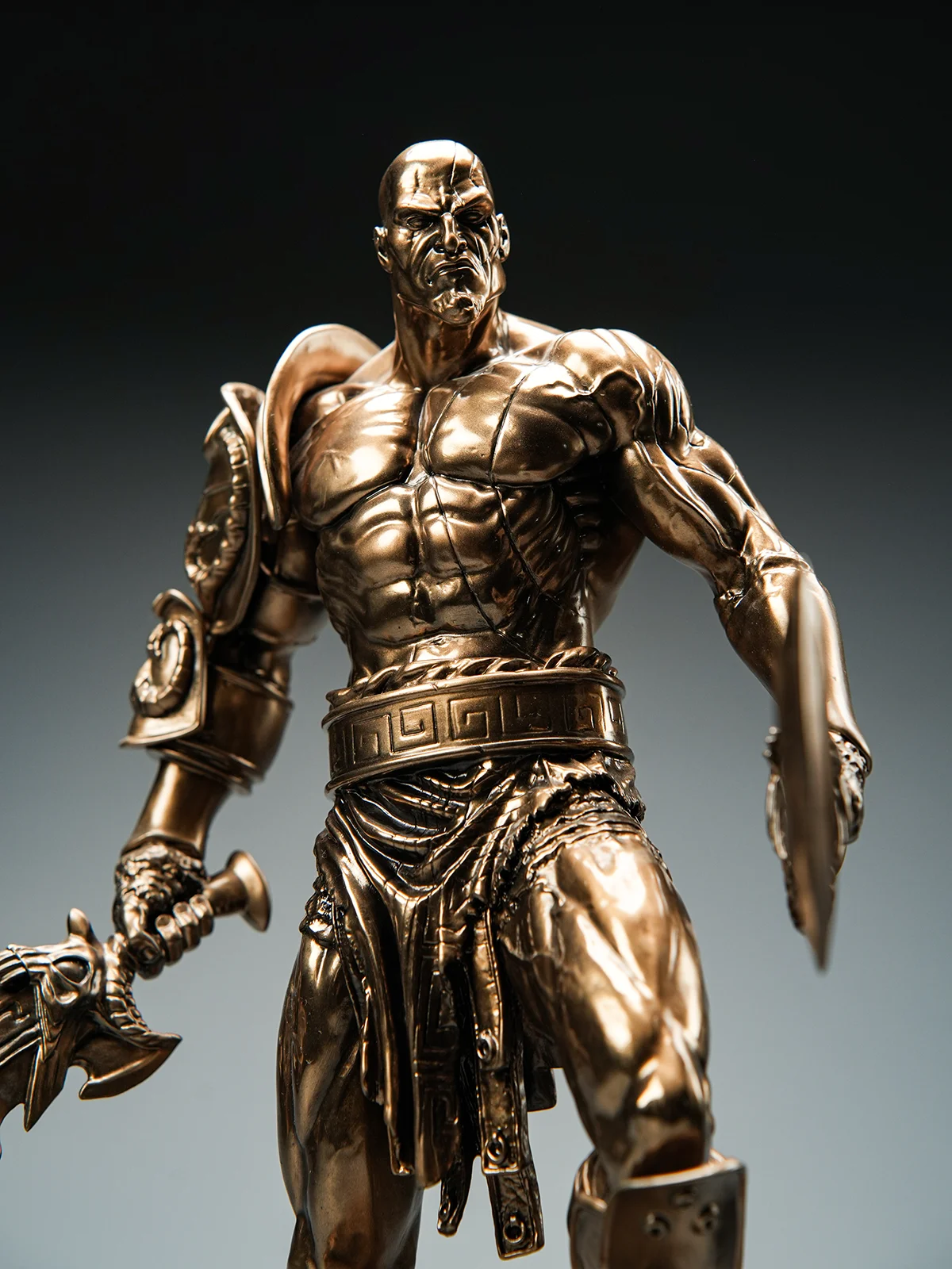 Godslayer-Kratos Cold Cast Aluminum Statue