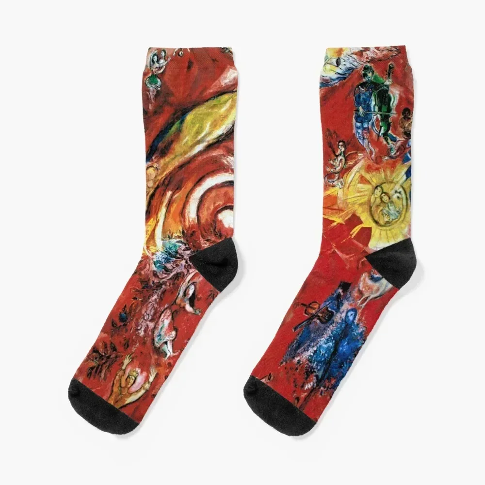 

Marc Chagall (1887 - 1985) Socks anti-slip anti slip football Stockings Men Socks Women's