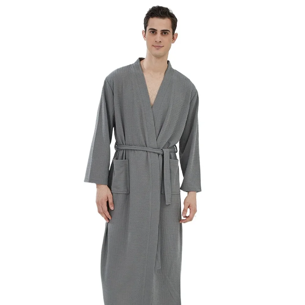 Quick Dry Couples Sauna Bathrobe Long Thin Hotel Style Home Robe
