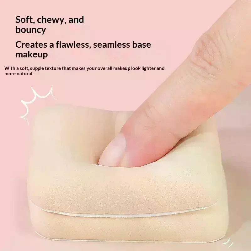 5pcs Round Square Triangle Shape Makeup Sponge Puff Dry Wet Dual-use Soft Cotton Candy Air Cushion Foundation Powder Puff