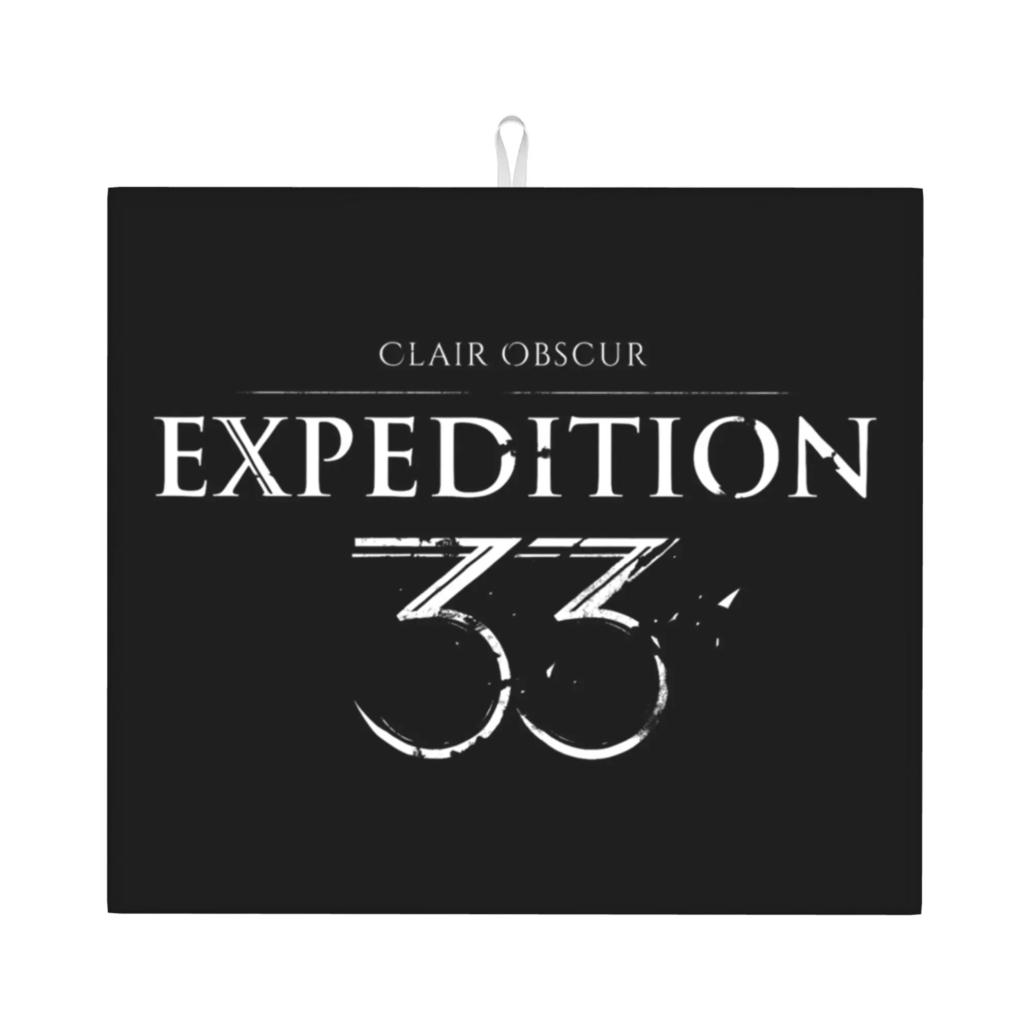 Drying Mat For Kitchen Video Game Clair Obscur Expedition 33 Water Absorbent Waterproof On Slip Kitchen Counter Protector Mat